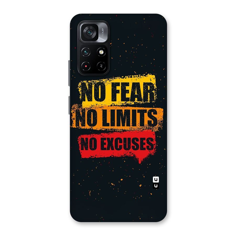 No Fear No Limits Back Case for Poco M4 Pro 5G