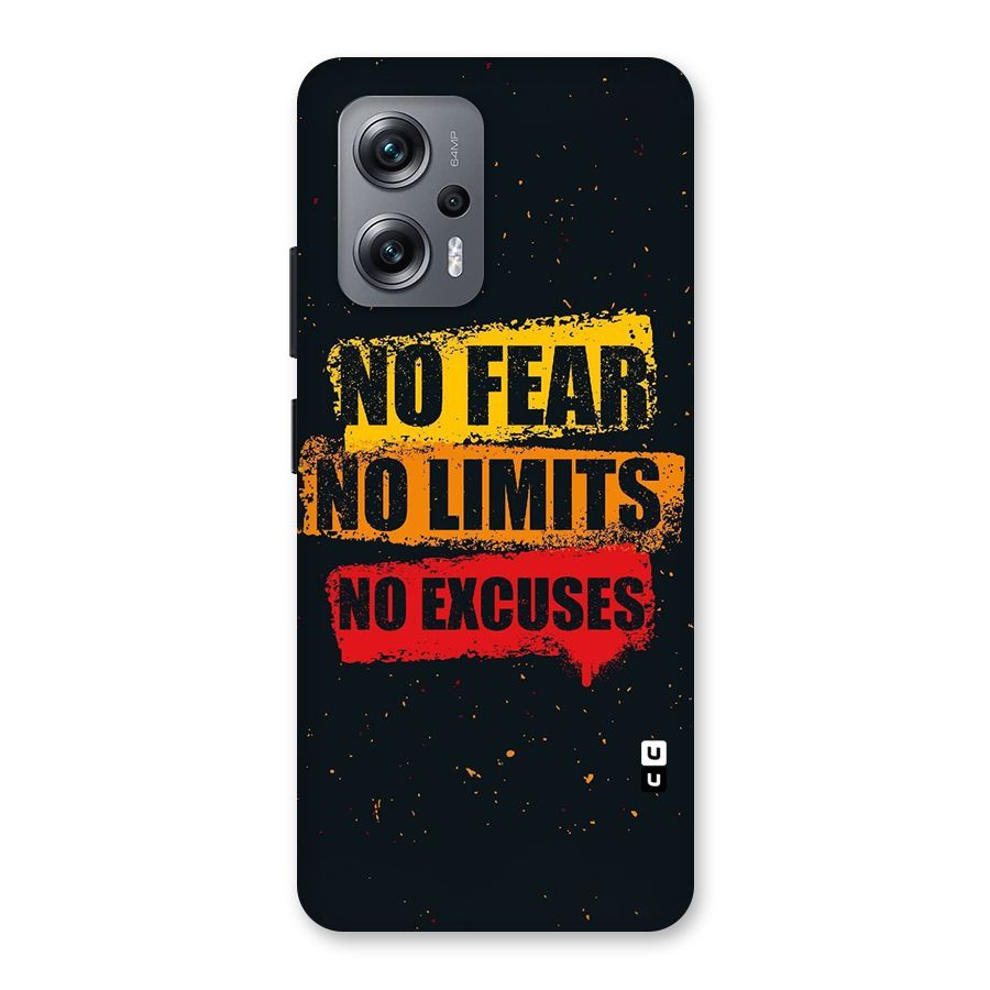 No Fear No Limits Back Case for Redmi K50i