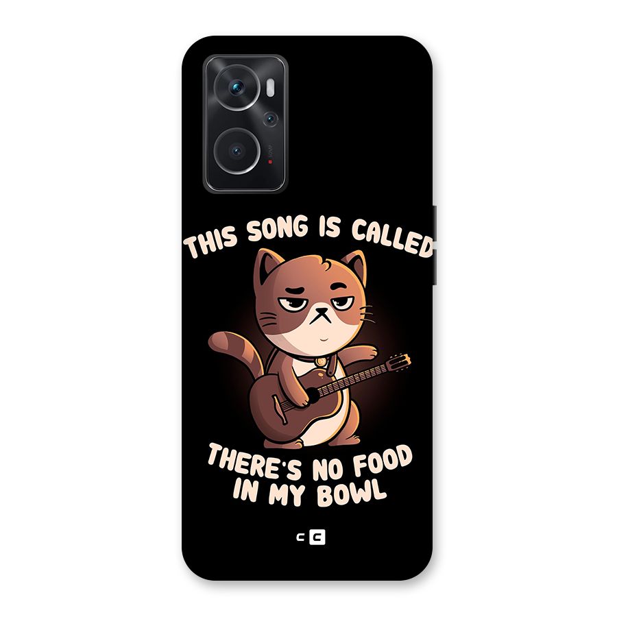 No Food in My Bowl Cat Back Case for Oppo K10 4G