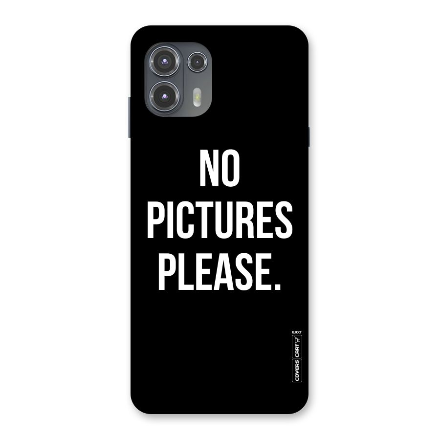 No Pictures Please Back Case for Motorola Edge 20 Fusion