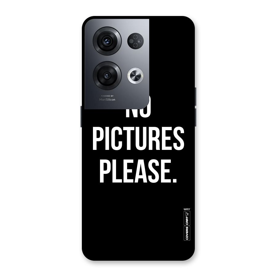 No Pictures Please Back Case for Oppo Reno8 Pro 5G