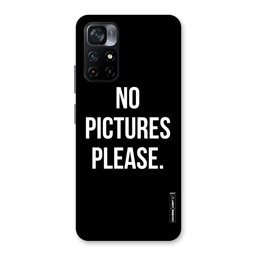 No Pictures Please Back Case for Poco M4 Pro 5G