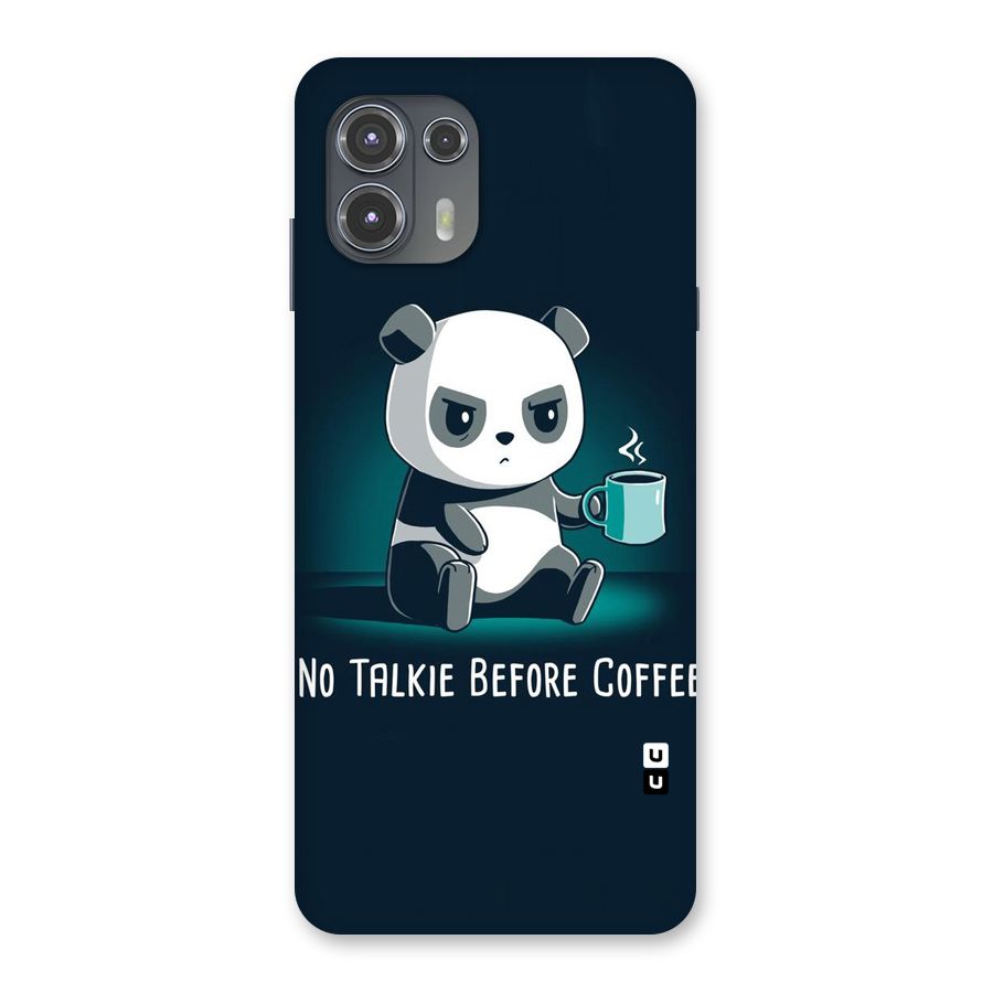 No Talkie Before Coffee Back Case for Motorola Edge 20 Fusion