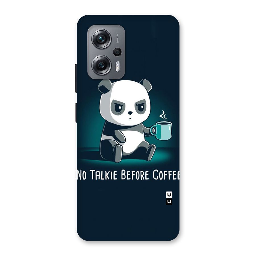 No Talkie Before Coffee Back Case for Redmi K50i