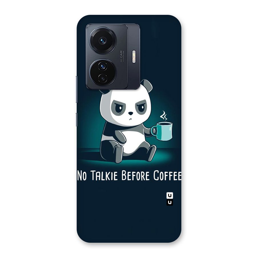 No Talkie Before Coffee Back Case for Vivo T1 Pro