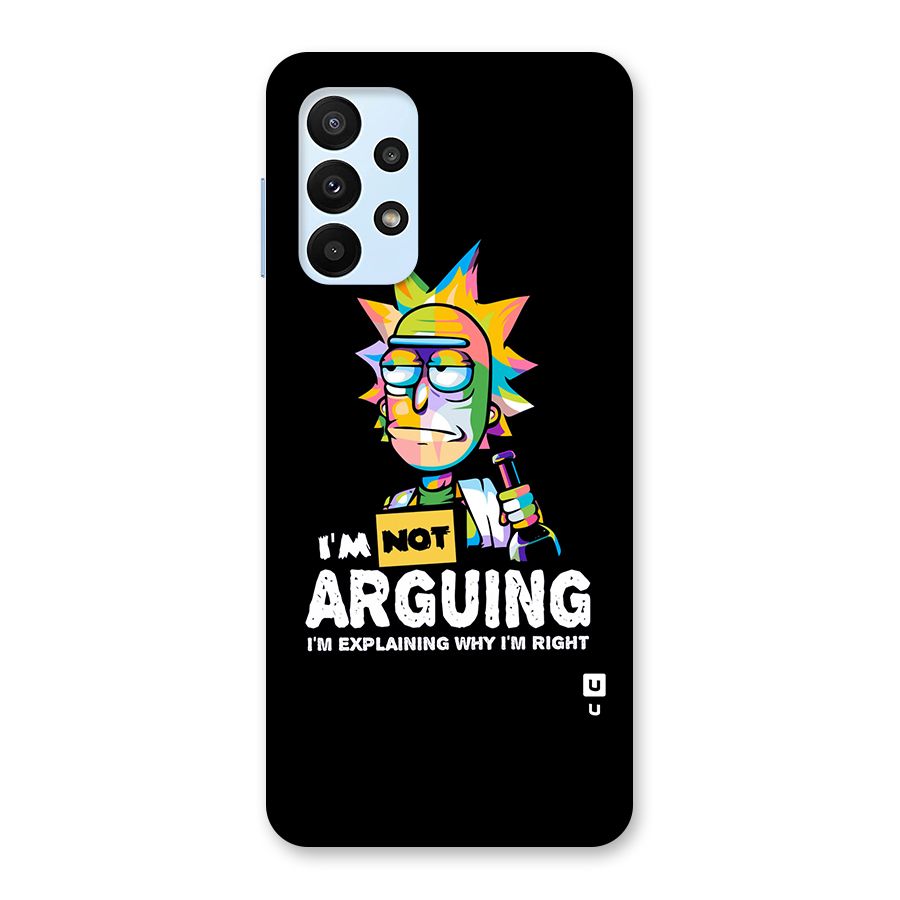 Not Arguing Explaining Back Case for Galaxy A23