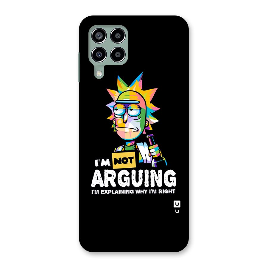 Not Arguing Explaining Back Case for Galaxy M33