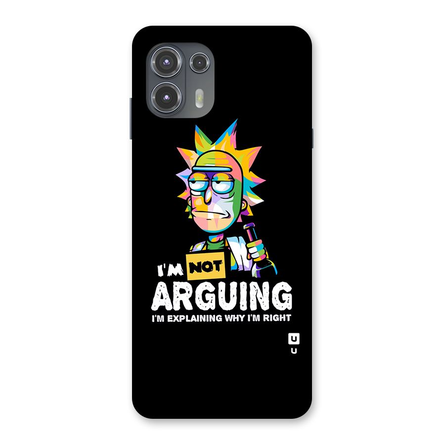 Not Arguing Explaining Back Case for Motorola Edge 20 Fusion