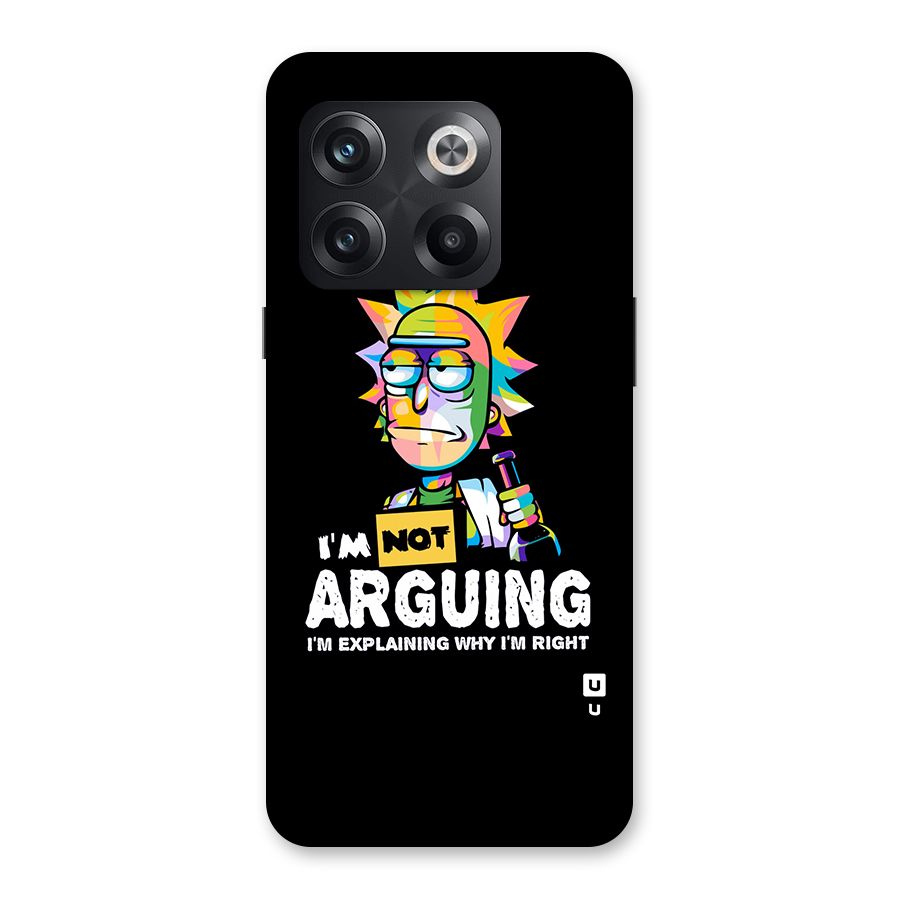 Not Arguing Explaining Back Case for OnePlus 10T
