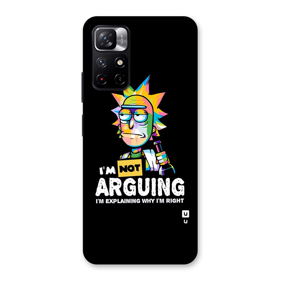 Not Arguing Explaining Back Case for Redmi Note 11T 5G