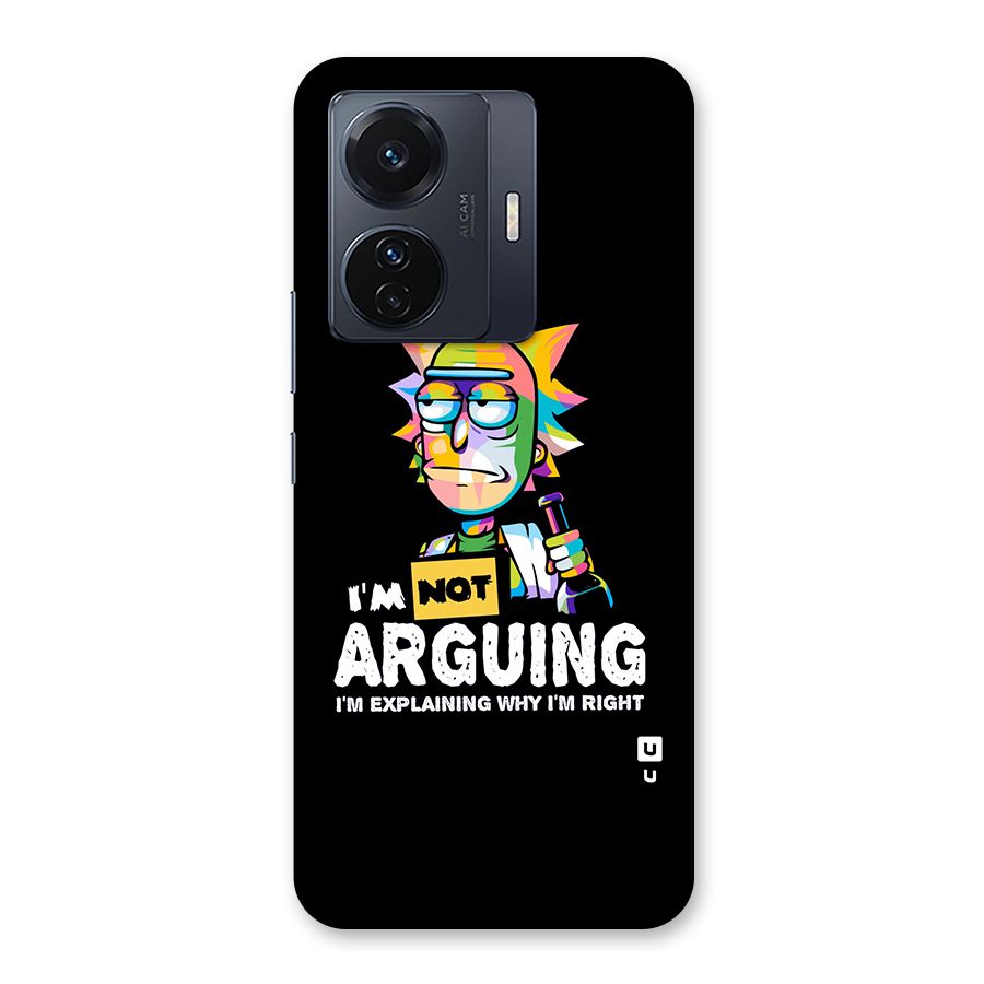 Not Arguing Explaining Back Case for Vivo iQOO Z6 Pro