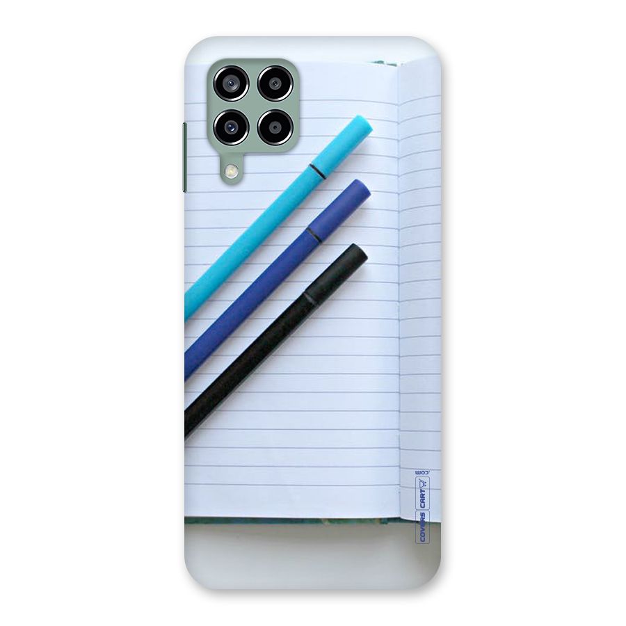 Notebook And Pens Back Case for Galaxy M33