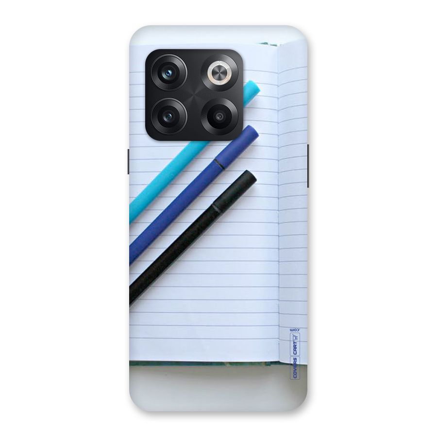 Notebook And Pens Back Case for OnePlus 10T