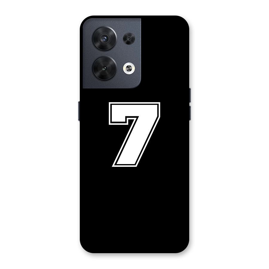 Number 7 Back Case for Oppo Reno8 5G