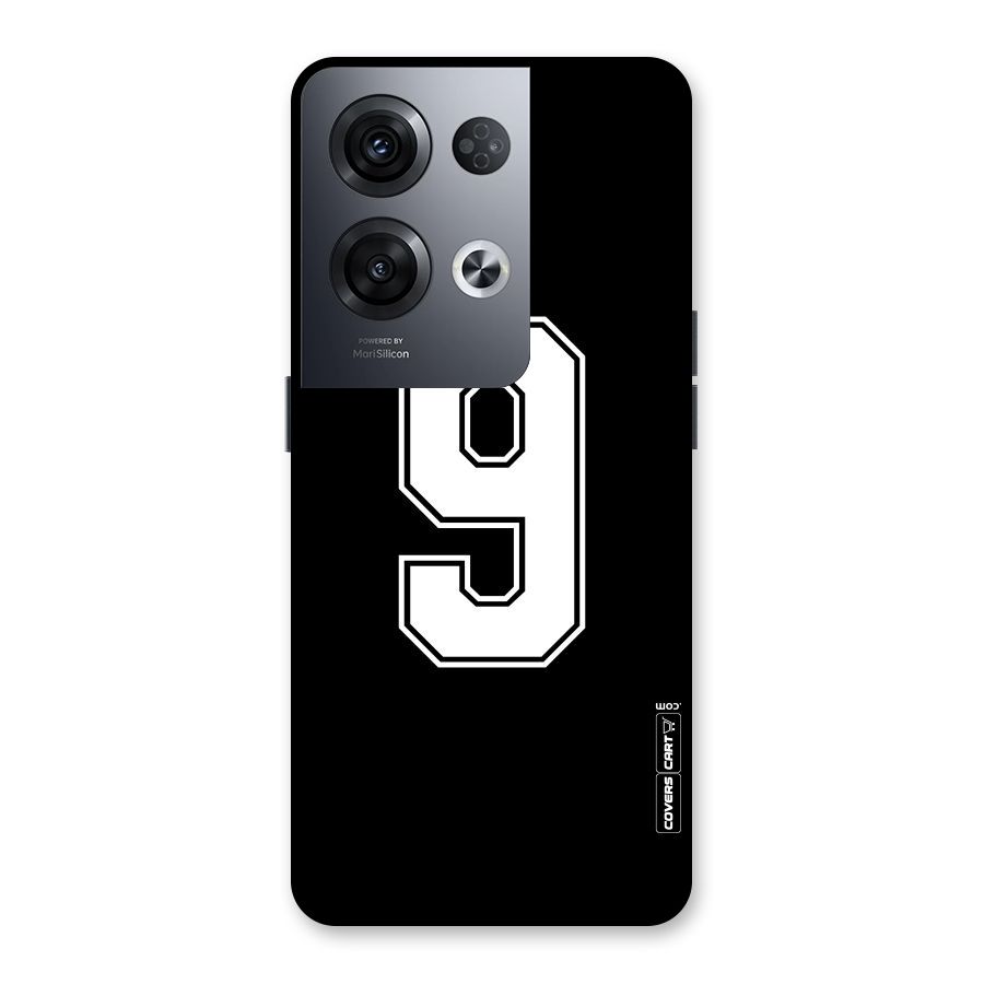 Number 9 Back Case for Oppo Reno8 Pro 5G
