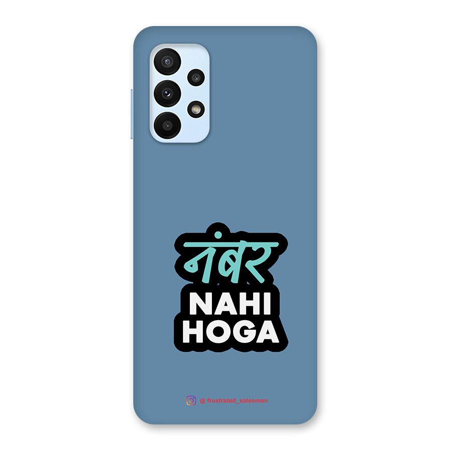 Number Nahi Hoga SteelBlue Back Case for Galaxy A23