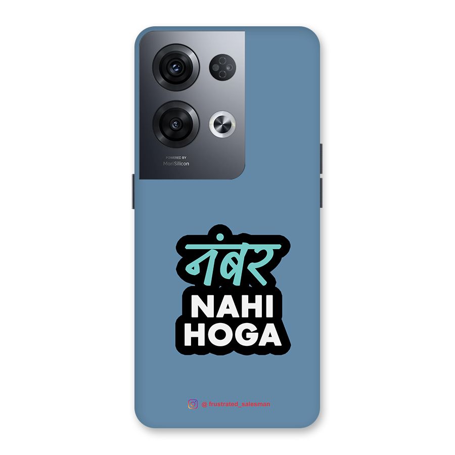 Number Nahi Hoga SteelBlue Back Case for Oppo Reno8 Pro 5G