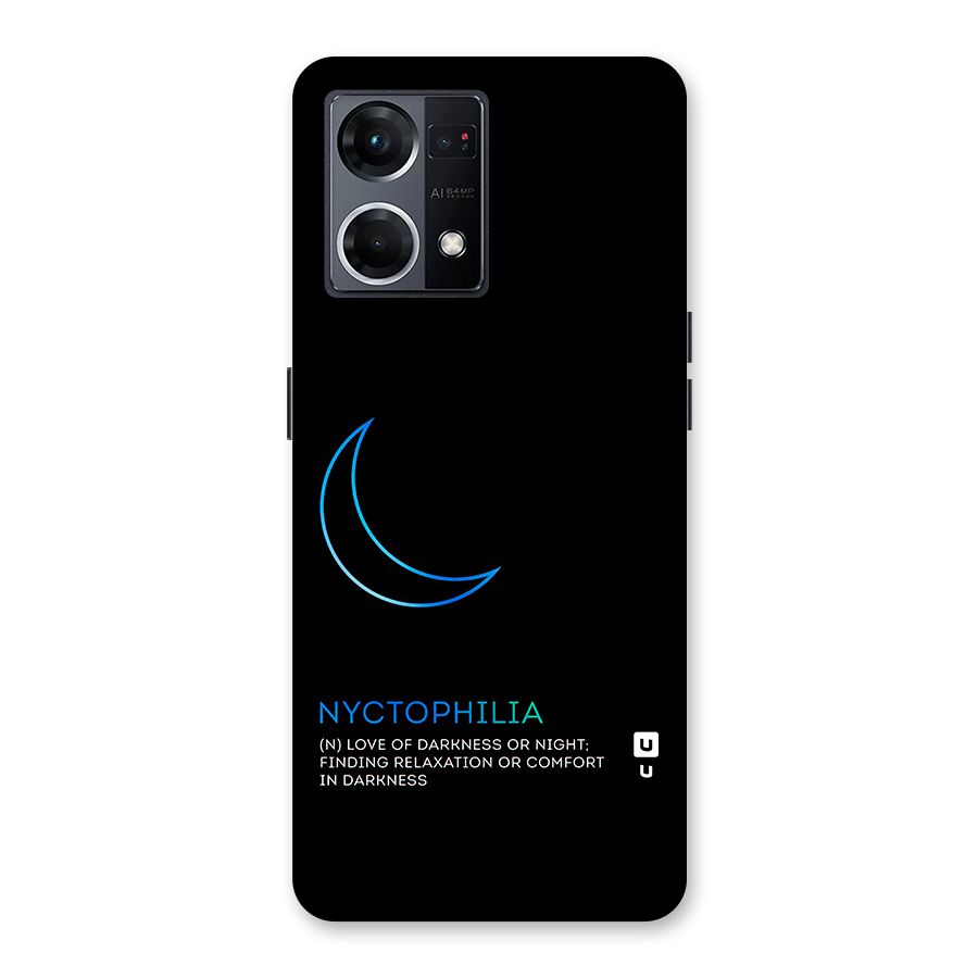 Nyctophilia Love of Darkness Glass Back Case for Oppo F21 Pro 5G