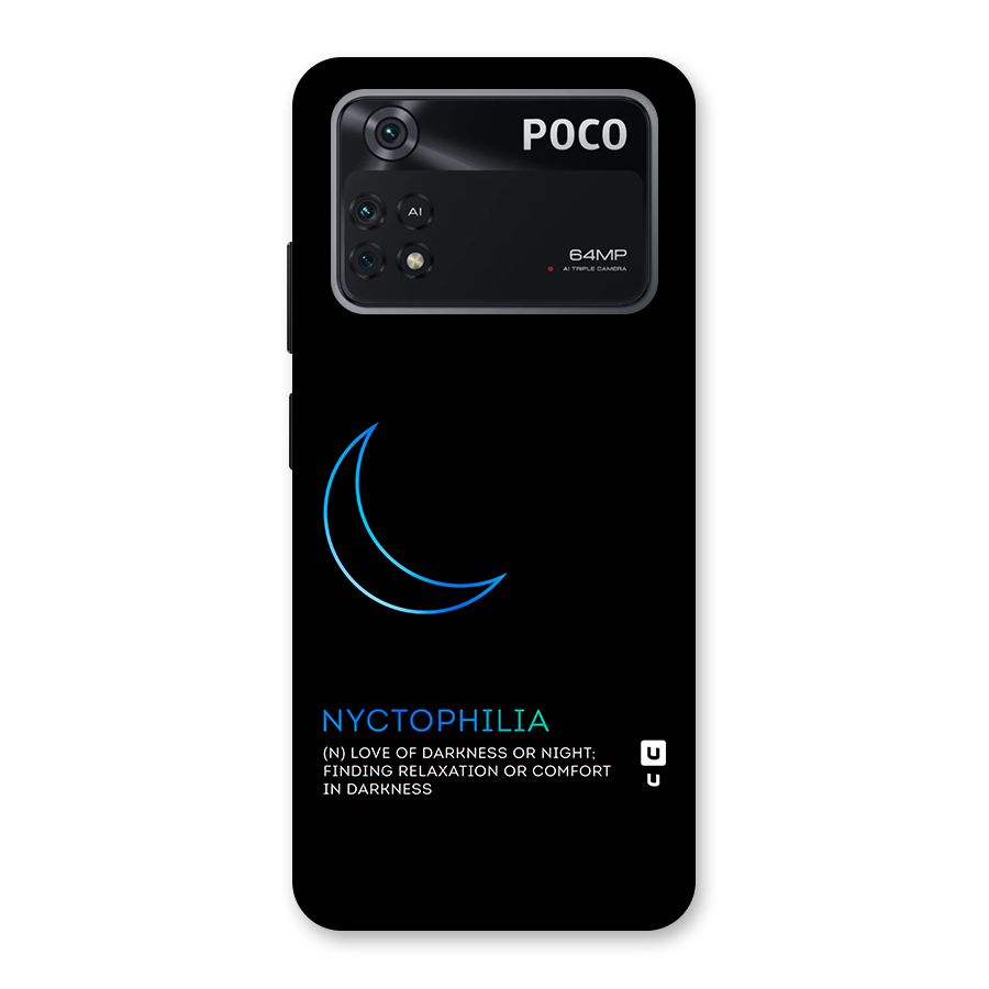 Nyctophilia Love of Darkness Back Case for Poco M4 Pro 4G