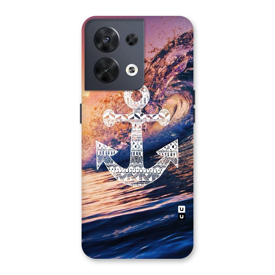 Ocean Anchor Wave Back Case for Oppo Reno8 5G