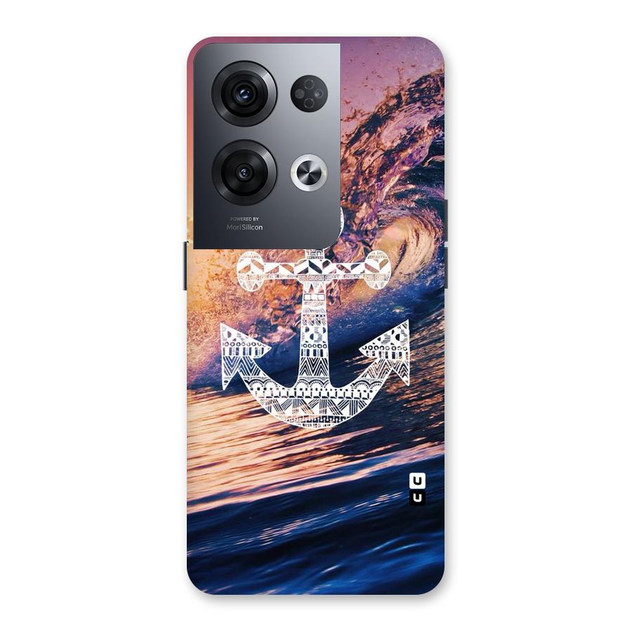 Ocean Anchor Wave Back Case for Oppo Reno8 Pro 5G