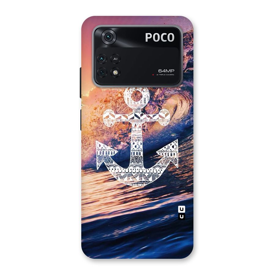 Ocean Anchor Wave Back Case for Poco M4 Pro 4G