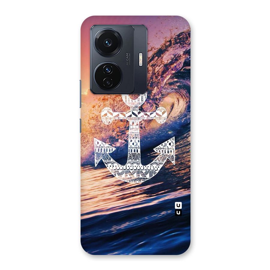 Ocean Anchor Wave Back Case for Vivo T1 Pro