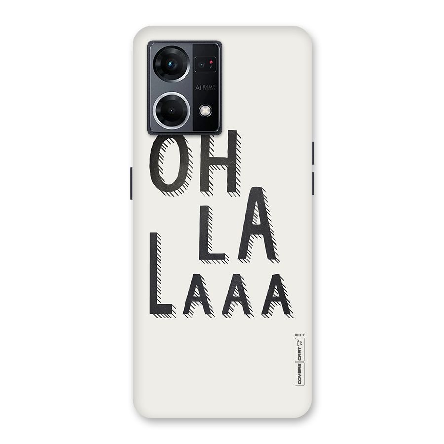Oh La La Glass Back Case for Oppo F21 Pro 5G