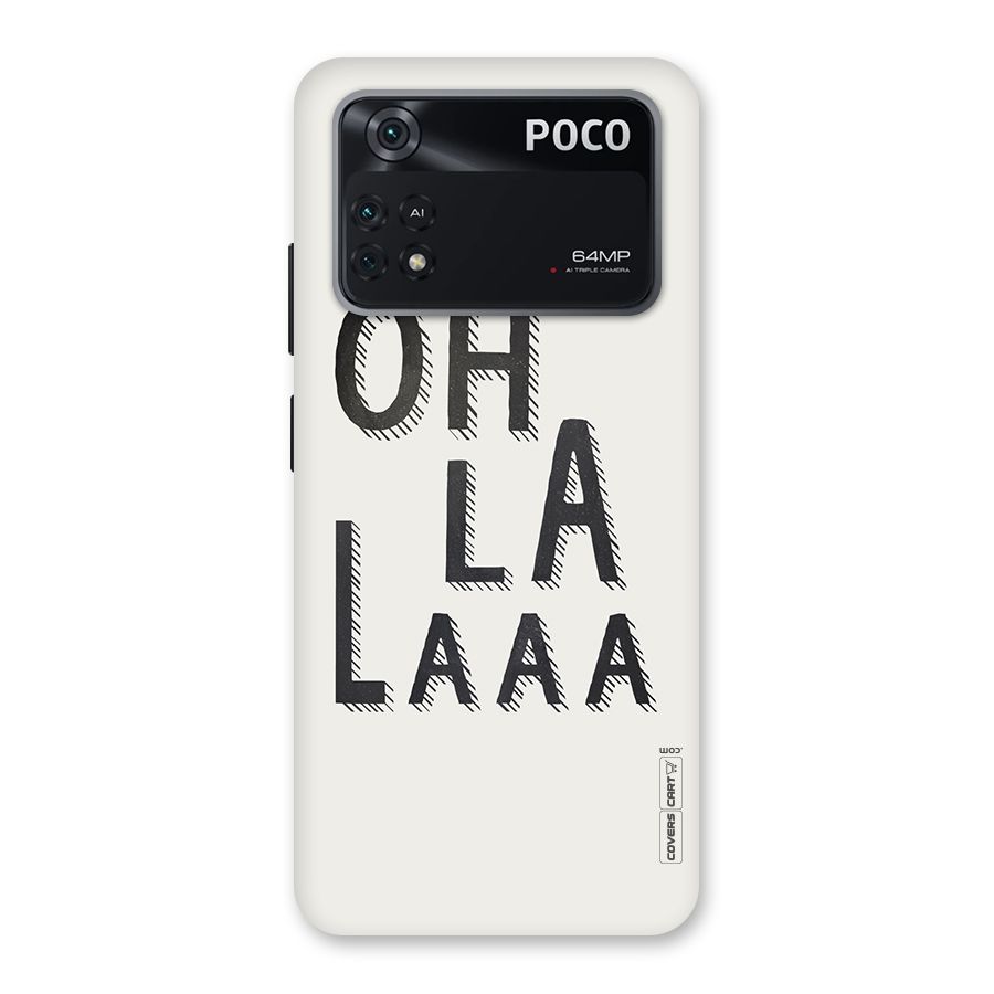 Oh La La Back Case for Poco M4 Pro 4G