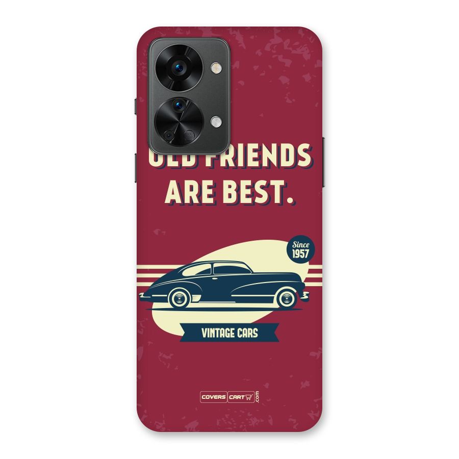 Old Friends Vintage Car Back Case for OnePlus Nord 2T