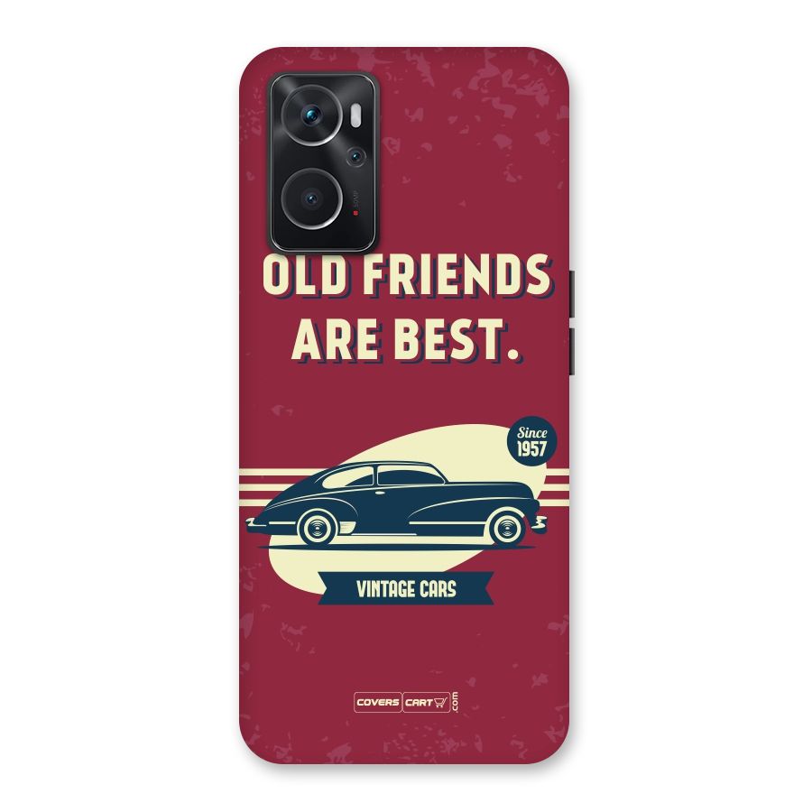 Old Friends Vintage Car Back Case for Oppo K10 4G