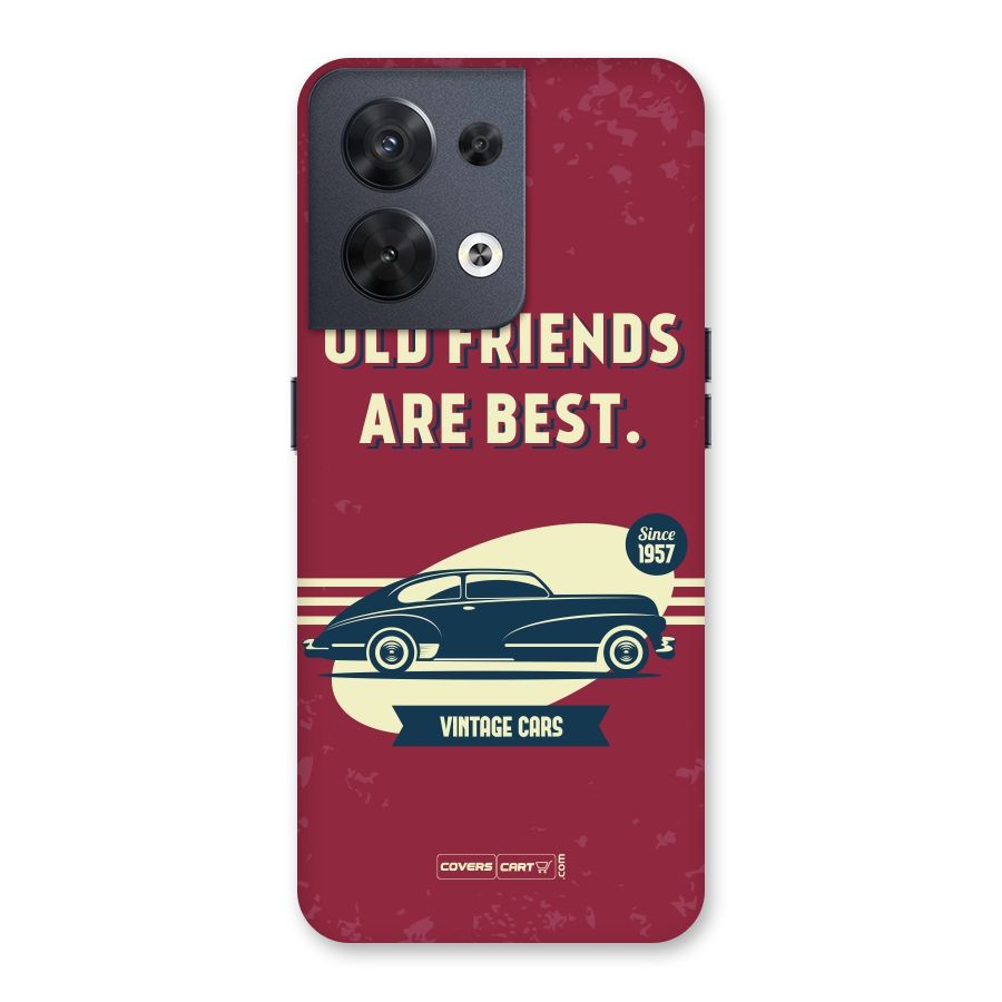 Old Friends Vintage Car Back Case for Oppo Reno8 5G