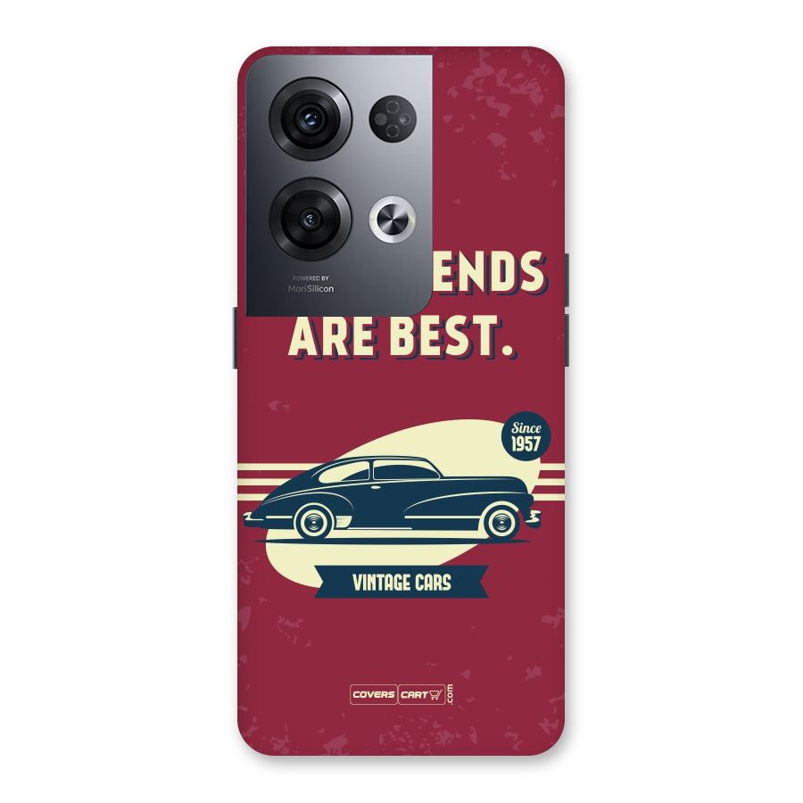 Old Friends Vintage Car Back Case for Oppo Reno8 Pro 5G