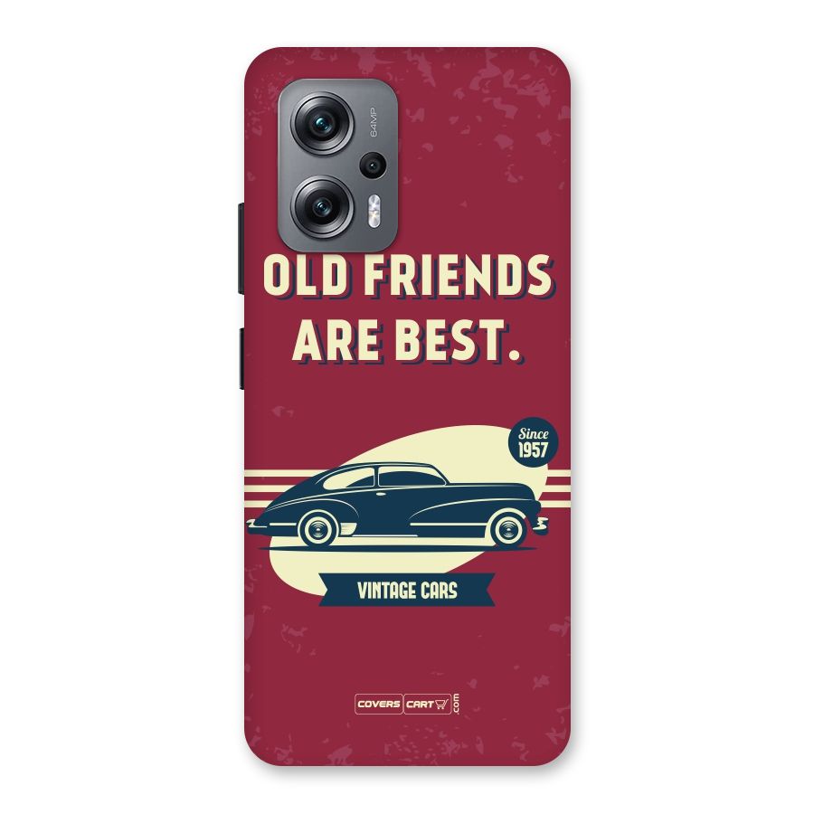Old Friends Vintage Car Back Case for Redmi K50i