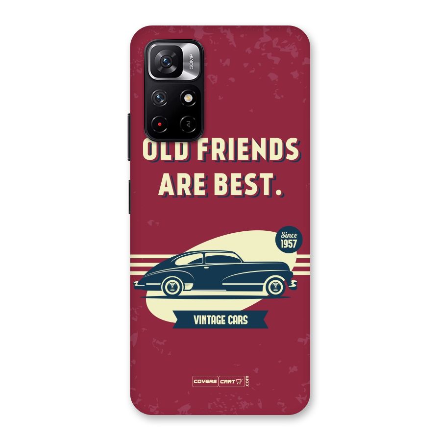 Old Friends Vintage Car Back Case for Redmi Note 11T 5G