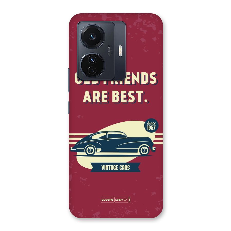 Old Friends Vintage Car Back Case for Vivo T1 Pro