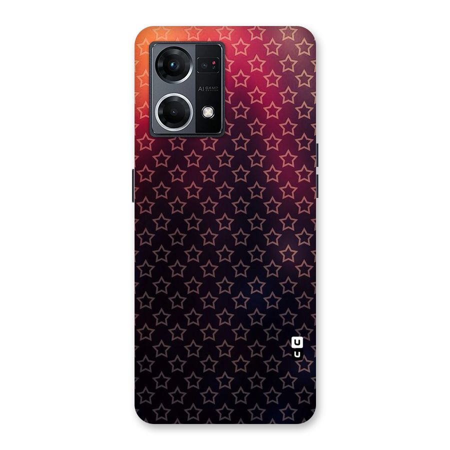 Ombre Stars Glass Back Case for Oppo F21 Pro 5G
