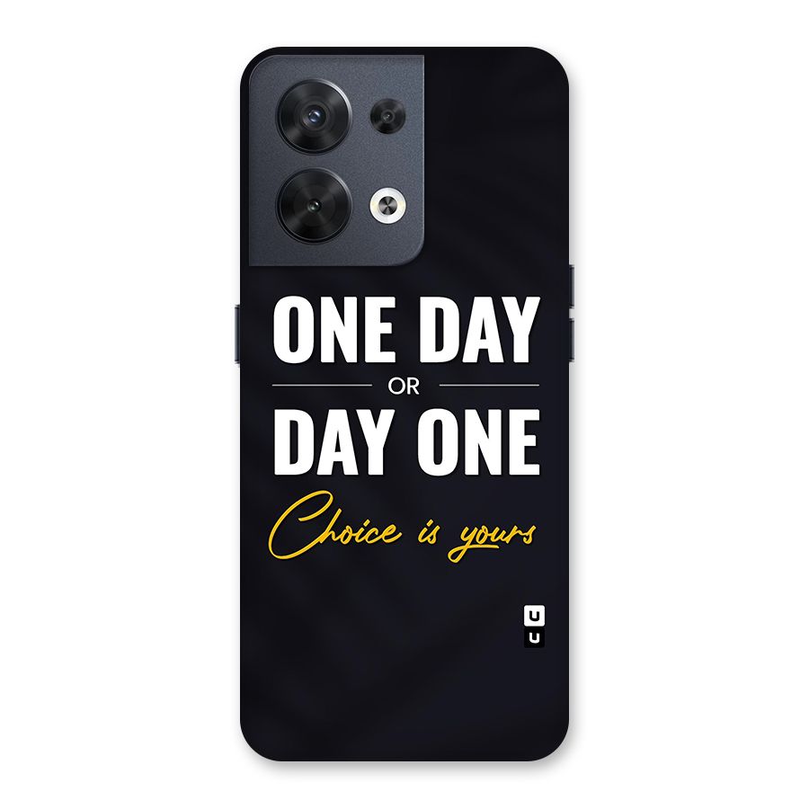One Day or Day One Back Case for Oppo Reno8 5G