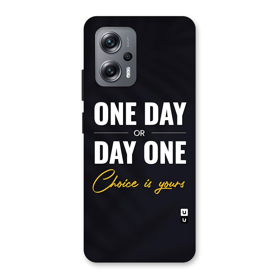 One Day or Day One Back Case for Redmi K50i