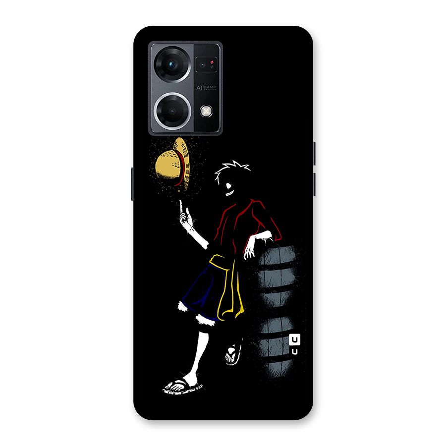 One Piece Luffy Style Glass Back Case for Oppo F21 Pro 5G