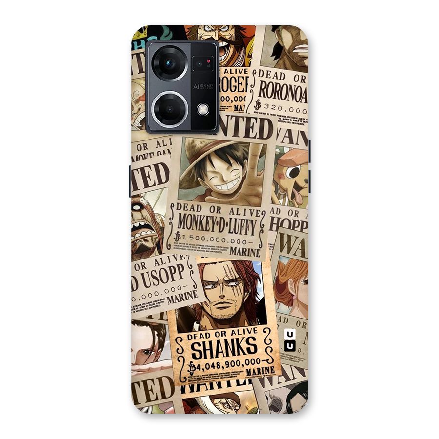 One Piece Most Wanted Glass Back Case for Oppo F21 Pro 5G