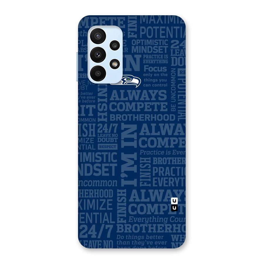 Optimistic Blue Back Case for Galaxy A23