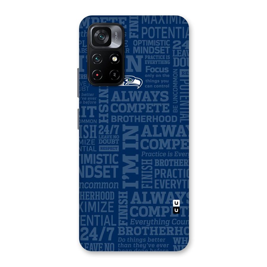 Optimistic Blue Back Case for Poco M4 Pro 5G