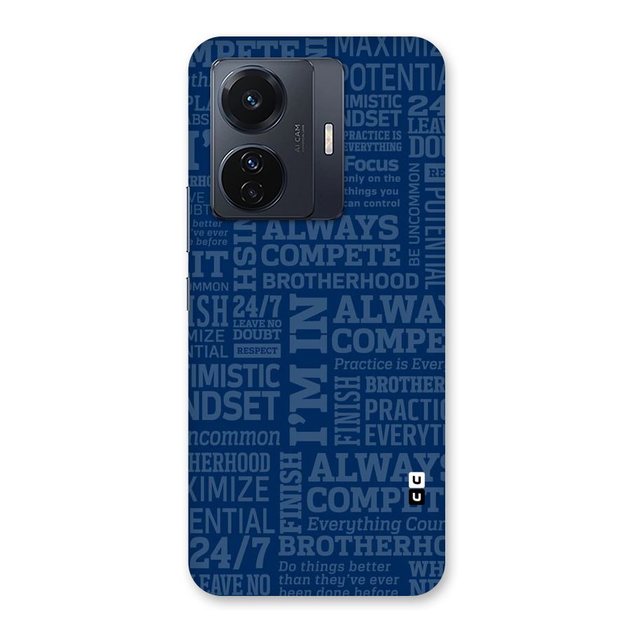 Optimistic Blue Back Case for Vivo T1 Pro