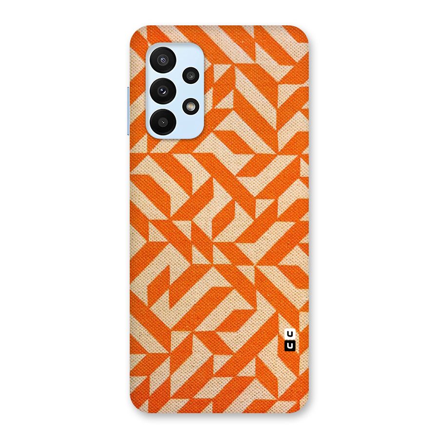 Orange Beige Pattern Back Case for Galaxy A23