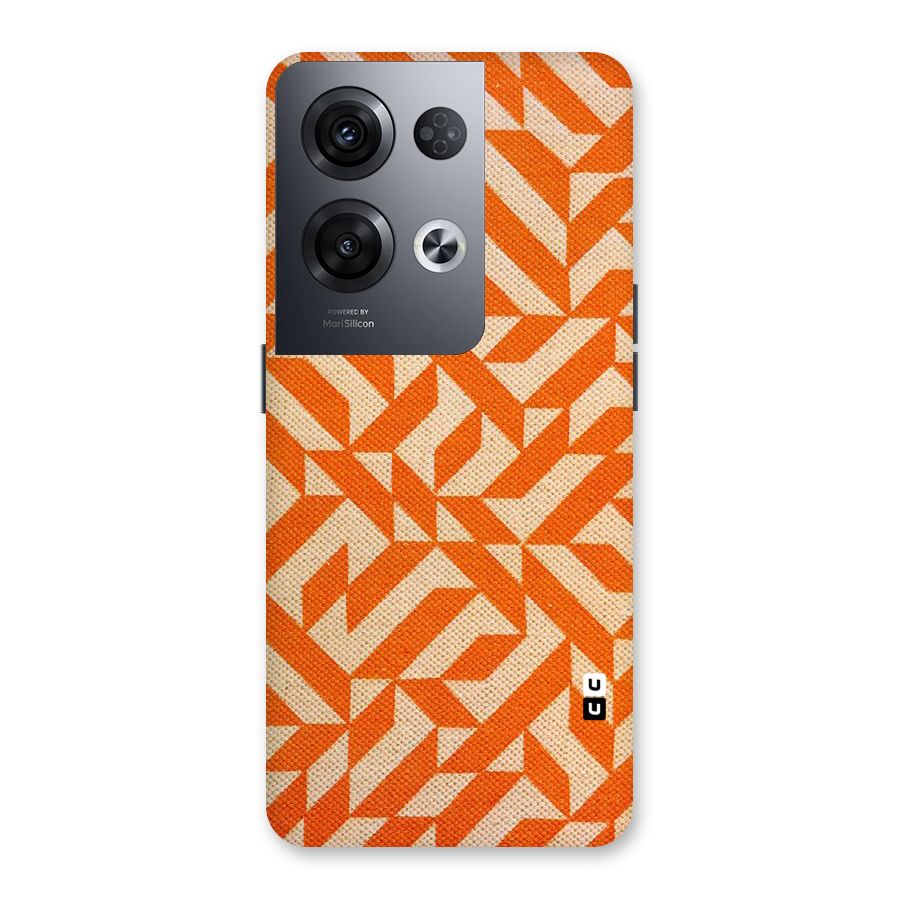 Orange Beige Pattern Back Case for Oppo Reno8 Pro 5G