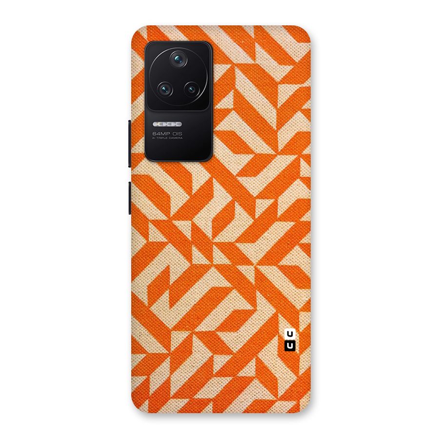 Orange Beige Pattern Back Case for Poco F4 5G