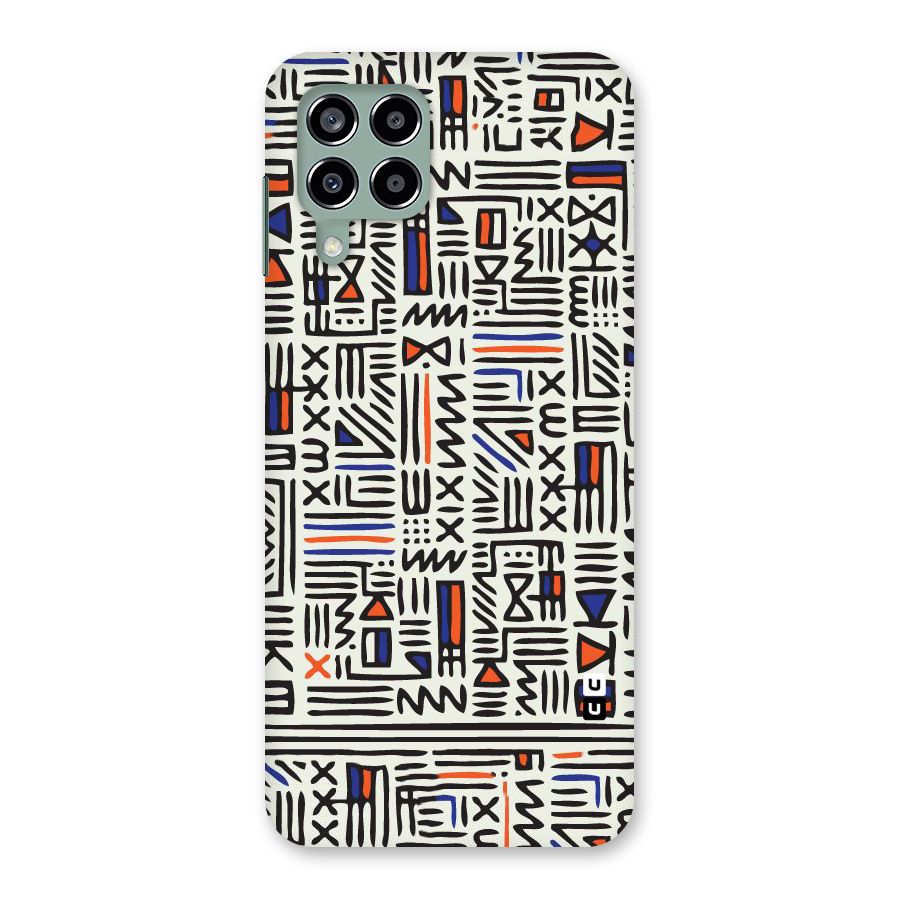 Orange Blue Number Back Case for Galaxy M33