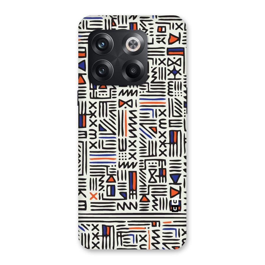 Orange Blue Number Back Case for OnePlus 10T