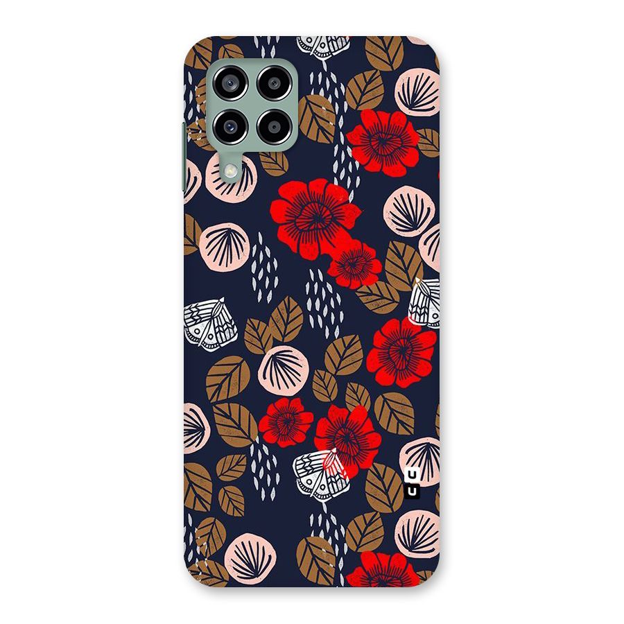 Orange Flora Back Case for Galaxy M33